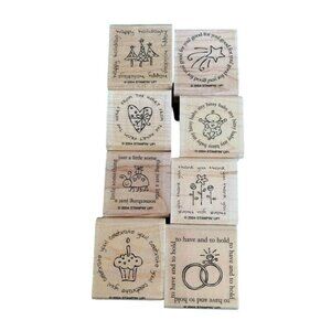Stampin Up Figures of Speech Rubber Stamp Set 2004 Assorted Occasions Wood-Mount